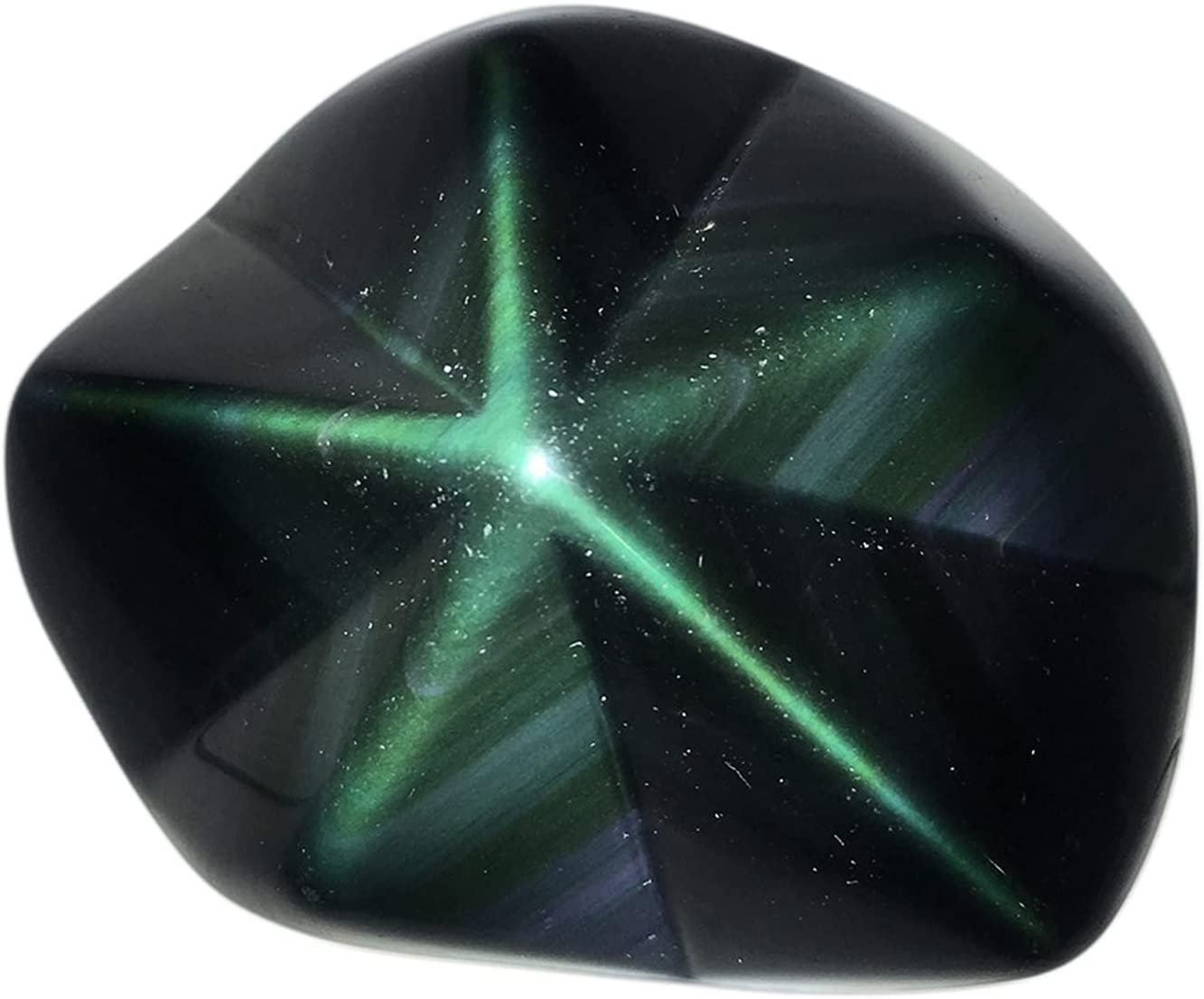 green obsidian crystal gemstone for prosperity health and love