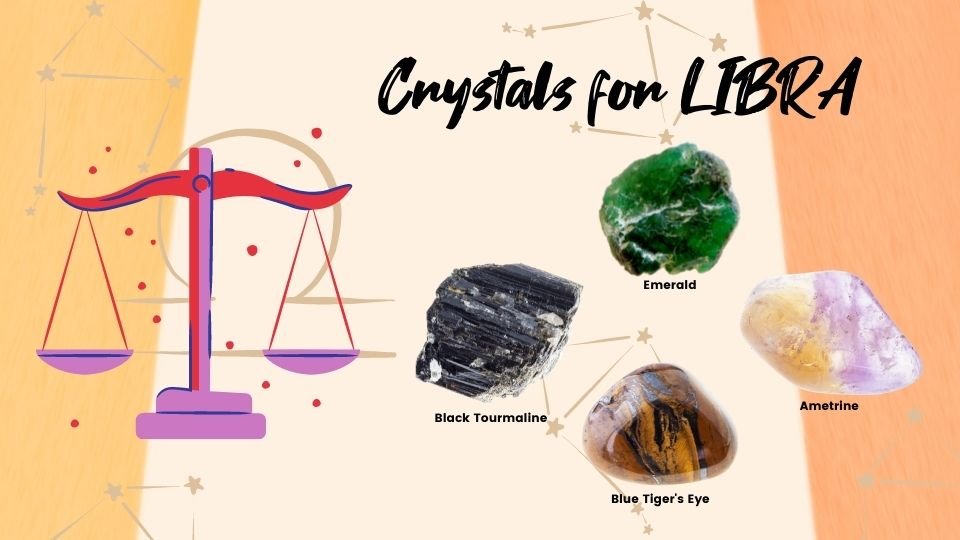 crystals for zodiac signs, healing stones for horoscope signs, zodiac crystals for Libra