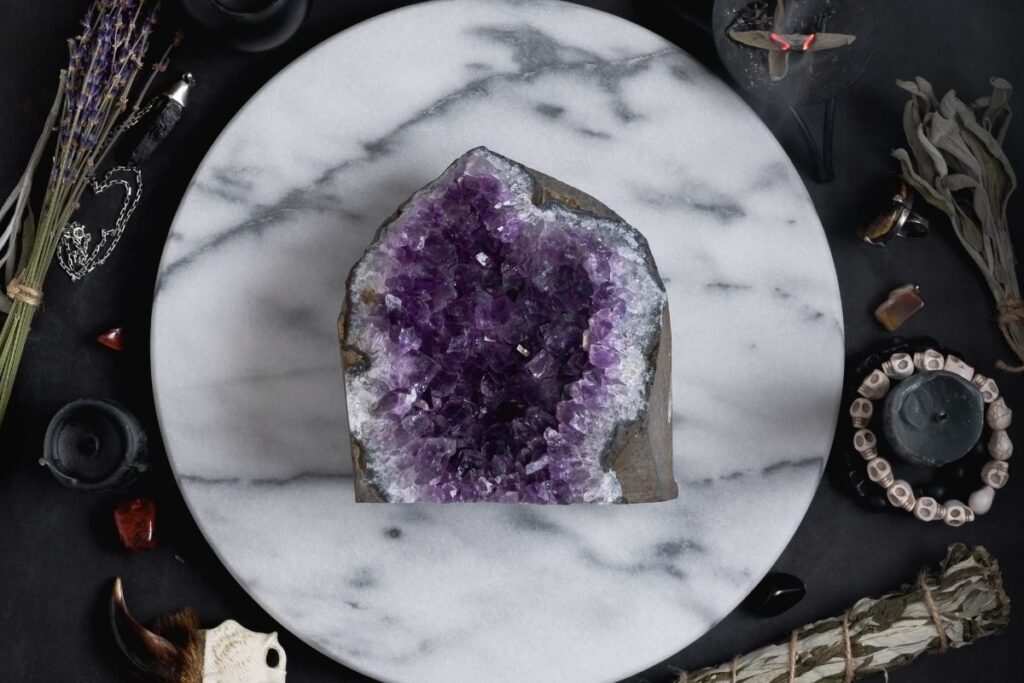 Where To Find Amethyst Geodes - illustration for Amethyst: Meaning, Properties, Care and How to Spot a Fake