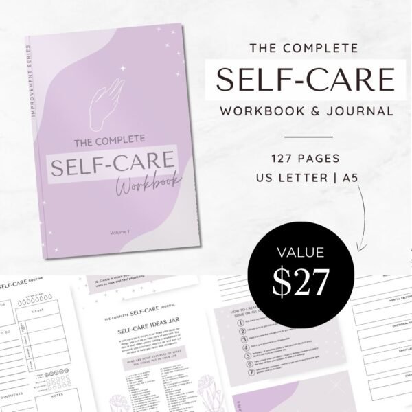 Self Care Journal and Workbook for Building New Routines