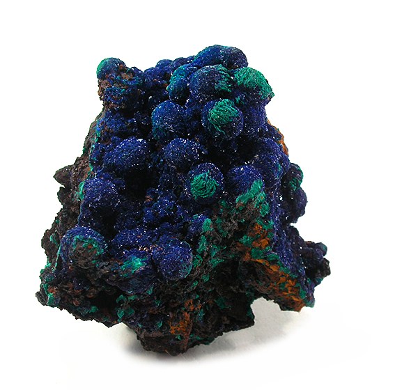 Azurite with Malachite crystal
