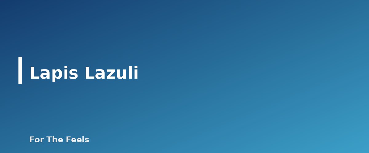 Lapis Lazuli - section banner for Blue Crystals Meanings