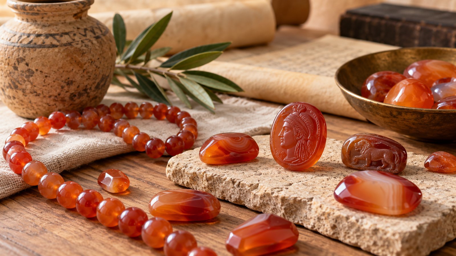 Carnelian stones: carnelian in ancient and historical records