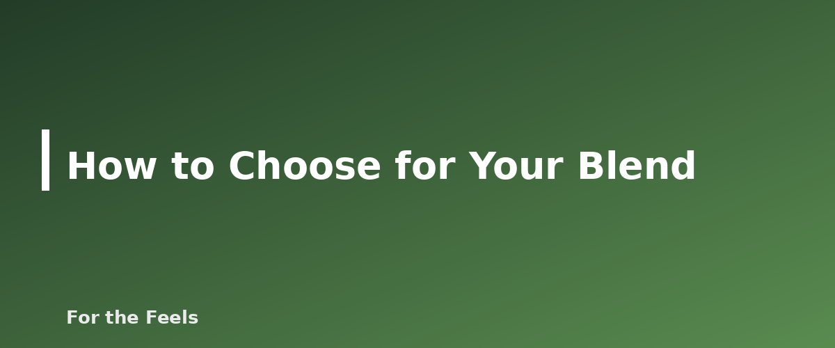 How to Choose for Your Blend - illustration for Carrier Oils Compared: Jojoba, Sweet Almond, Coconut and Fractionated Coconut