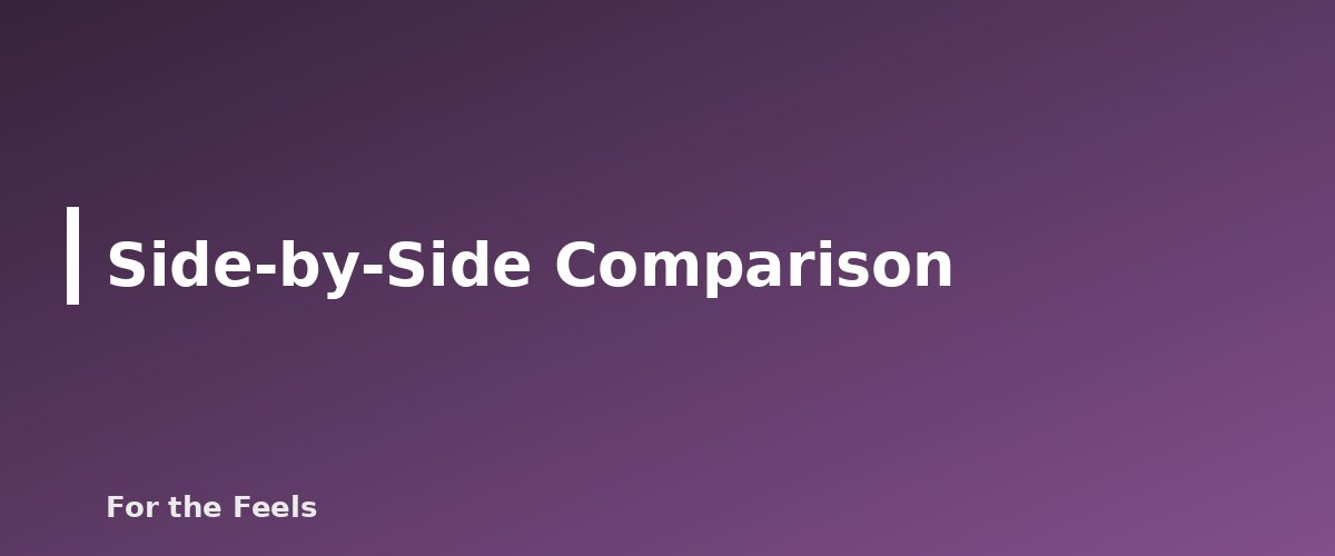 Side-by-Side Comparison - illustration for Carrier Oils Compared: Jojoba, Sweet Almond, Coconut and Fractionated Coconut