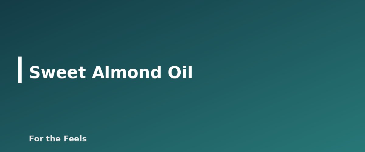 Sweet Almond Oil - illustration for Carrier Oils Compared: Jojoba, Sweet Almond, Coconut and Fractionated Coconut
