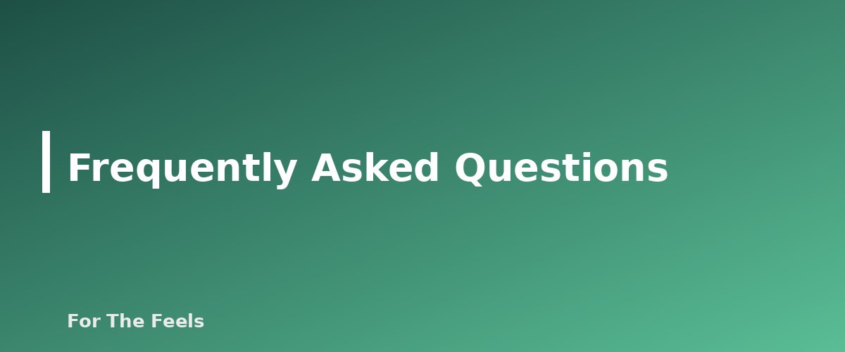 Frequently Asked Questions - section banner for Chamomile, Peppermint and Lemon Balm