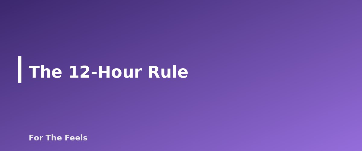 The 12-Hour Rule - section banner for Citrus Essential Oils and Sun Sensitivity