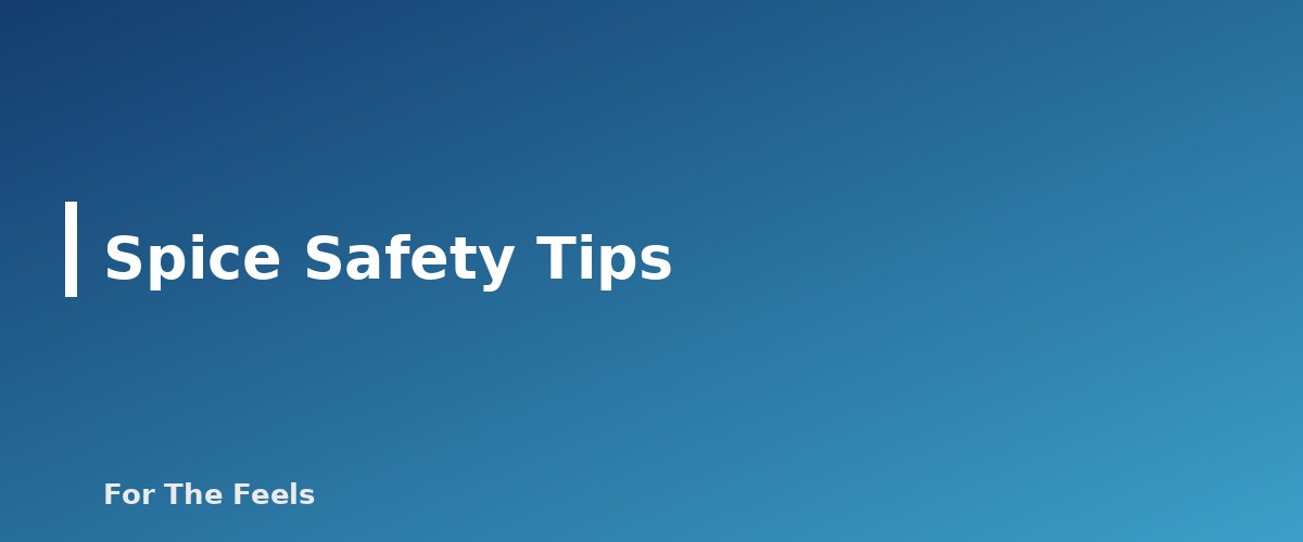 Spice Safety Tips - section banner for Cooking With Herbs and Spices