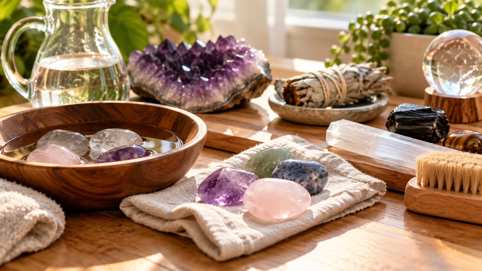 Hardness, Water and Light: How to Care for Stones - Crystal Meanings Guide: Properties, Care, Cleansing and Spotting Fakes