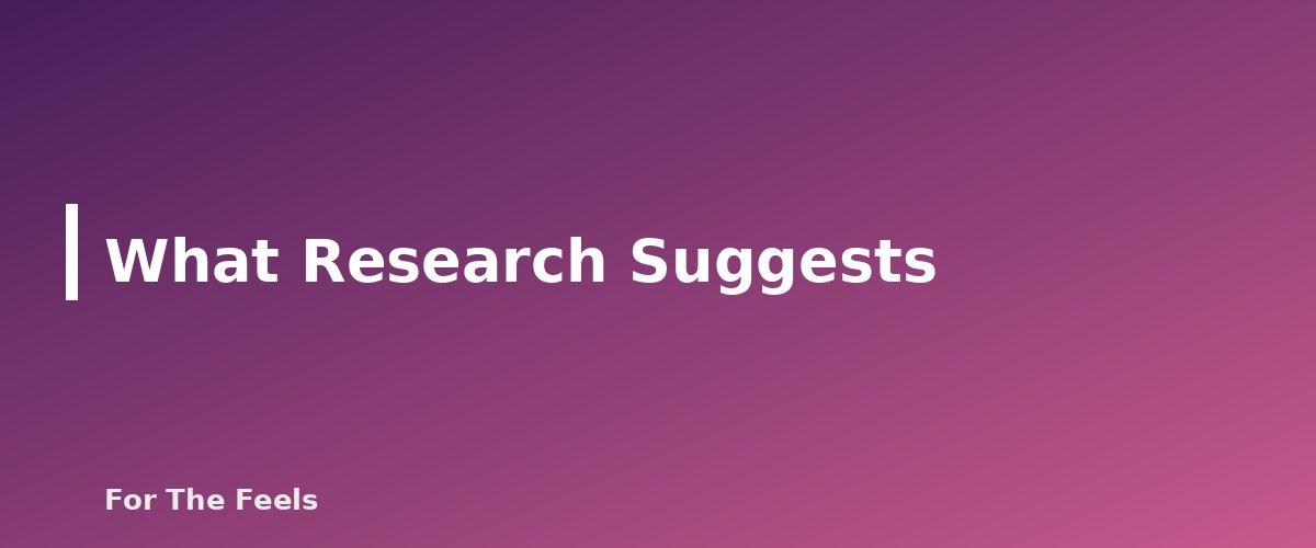 What Research Suggests - section banner for Digital Detox