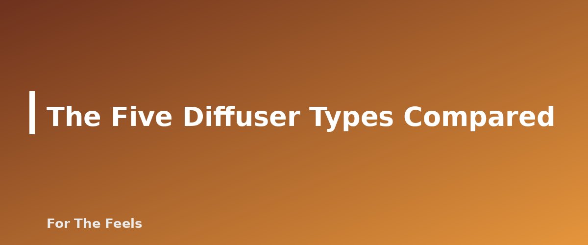The Five Diffuser Types Compared - section banner for Essential Oil Diffuser Types Compared