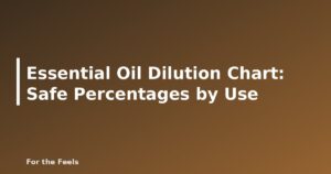 Essential oil dilution chart with safe percentages by use - featured image for Essential Oil Dilution Chart: Safe Percentages by Use