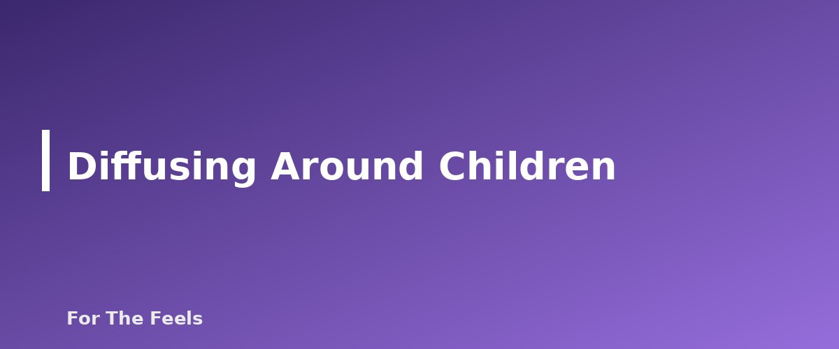 Diffusing Around Children - section banner for Essential Oils and Kids