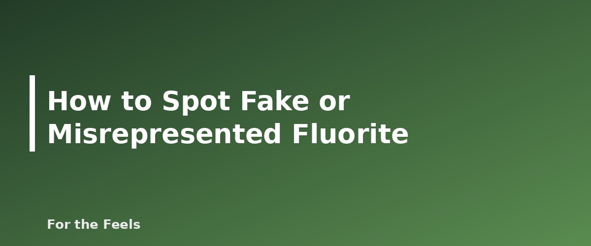 How to Spot Fake or Misrepresented Fluorite - illustration for Fluorite: Meaning, Properties, Care and How to Spot a Fake