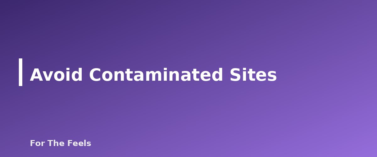 Avoid Contaminated Sites - section banner for Foraging Safety for Beginners