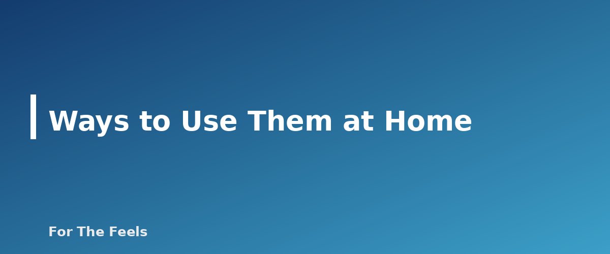 Ways to Use Them at Home - section banner for Frankincense and Myrrh Essential Oils