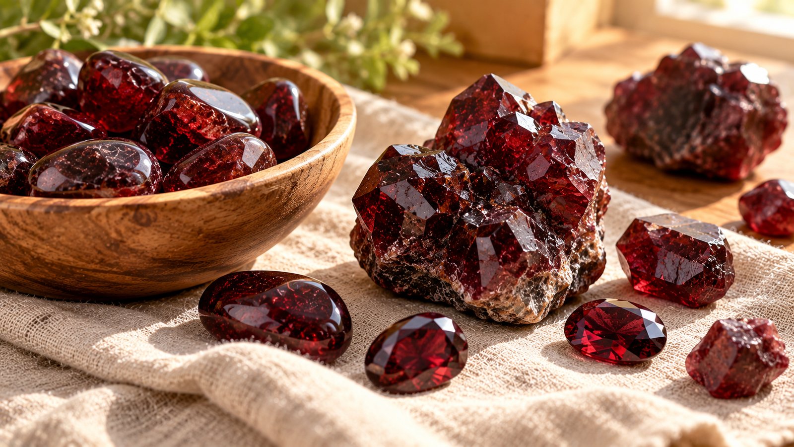 Garnet stone: featured image for the garnet meaning, properties and care guide