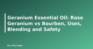 Geranium Essential Oil: Rose Geranium vs Bourbon, Uses, Blending and Safety - featured image