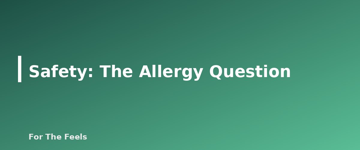 Safety: The Allergy Question - section banner for Geranium Essential Oil