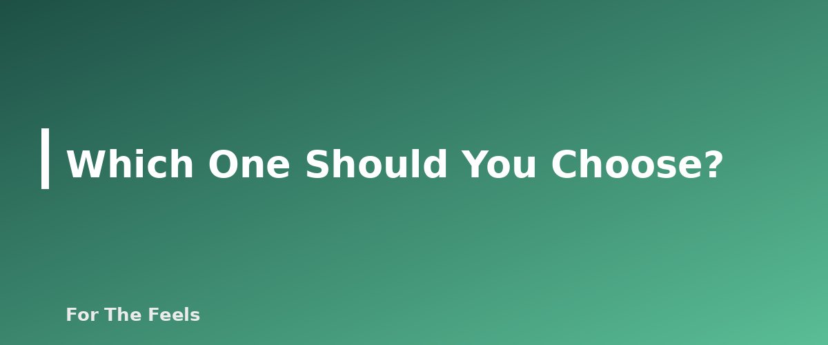 Which One Should You Choose? - section banner for German vs Roman Chamomile Essential Oil