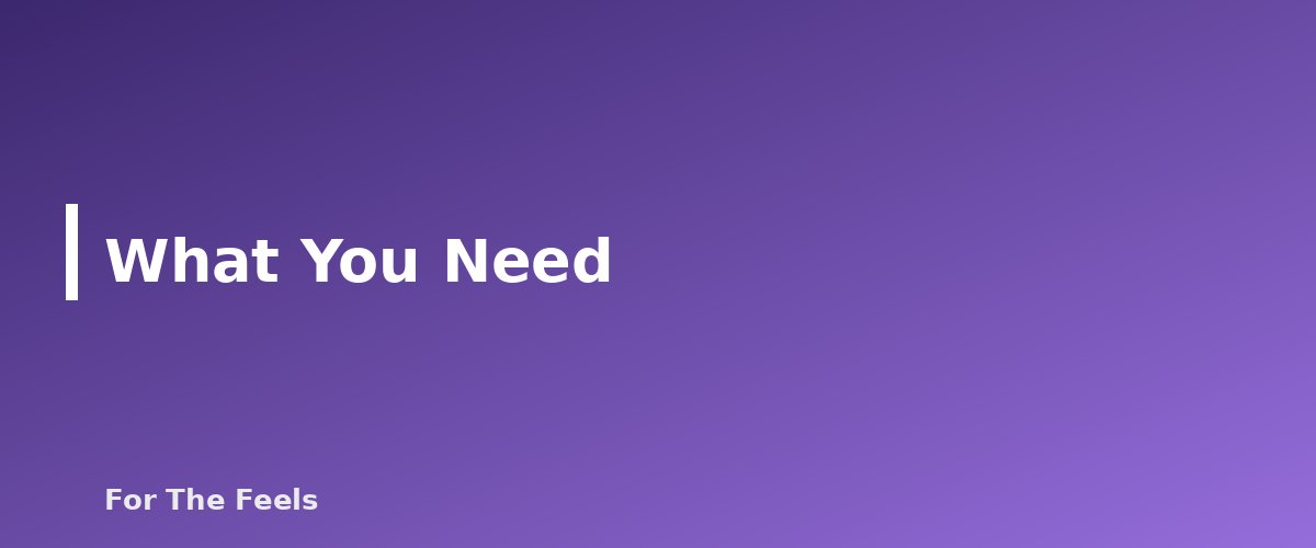 What You Need - section banner for How to Make Herbal Tea