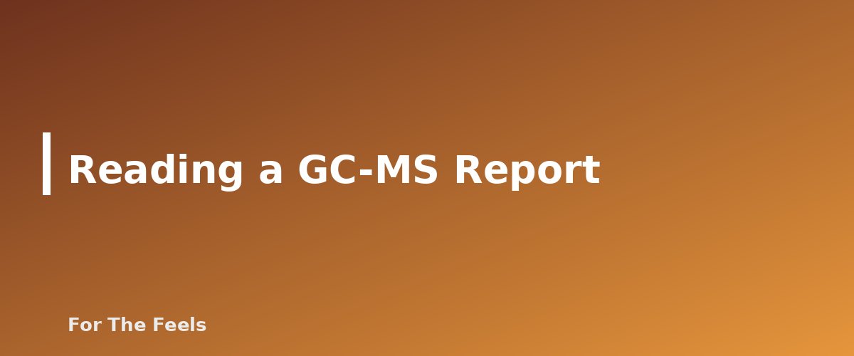 Reading a GC-MS Report - section banner for How to Tell if an Essential Oil Is Pure