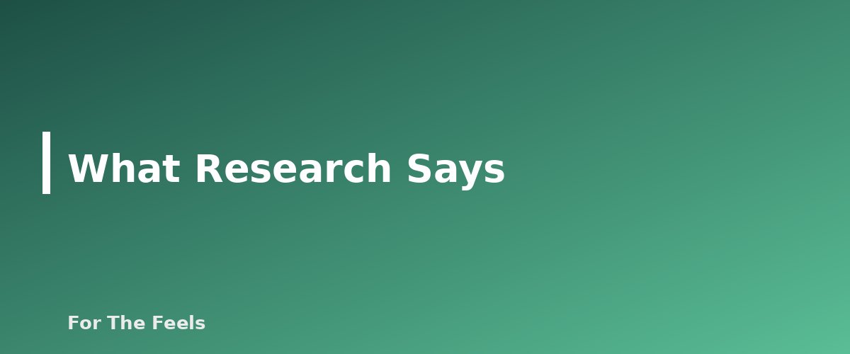 What Research Says - section banner for Simple Mindfulness Practices for Beginners
