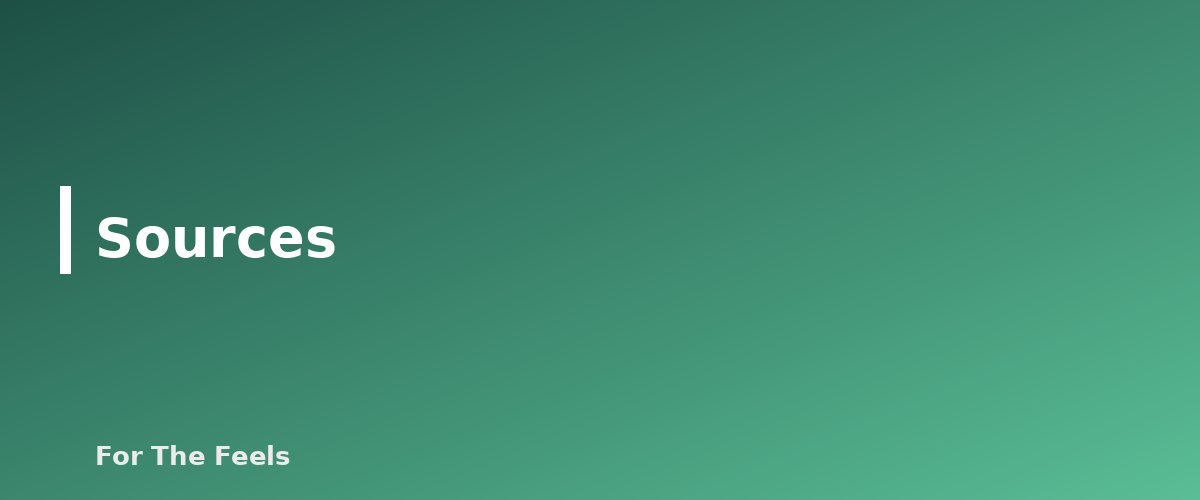 Sources - section banner for Morning Self-Care Routine