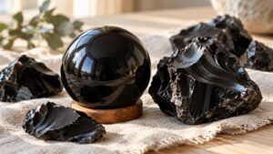 Obsidian stone: featured image for the obsidian meaning, properties and care guide