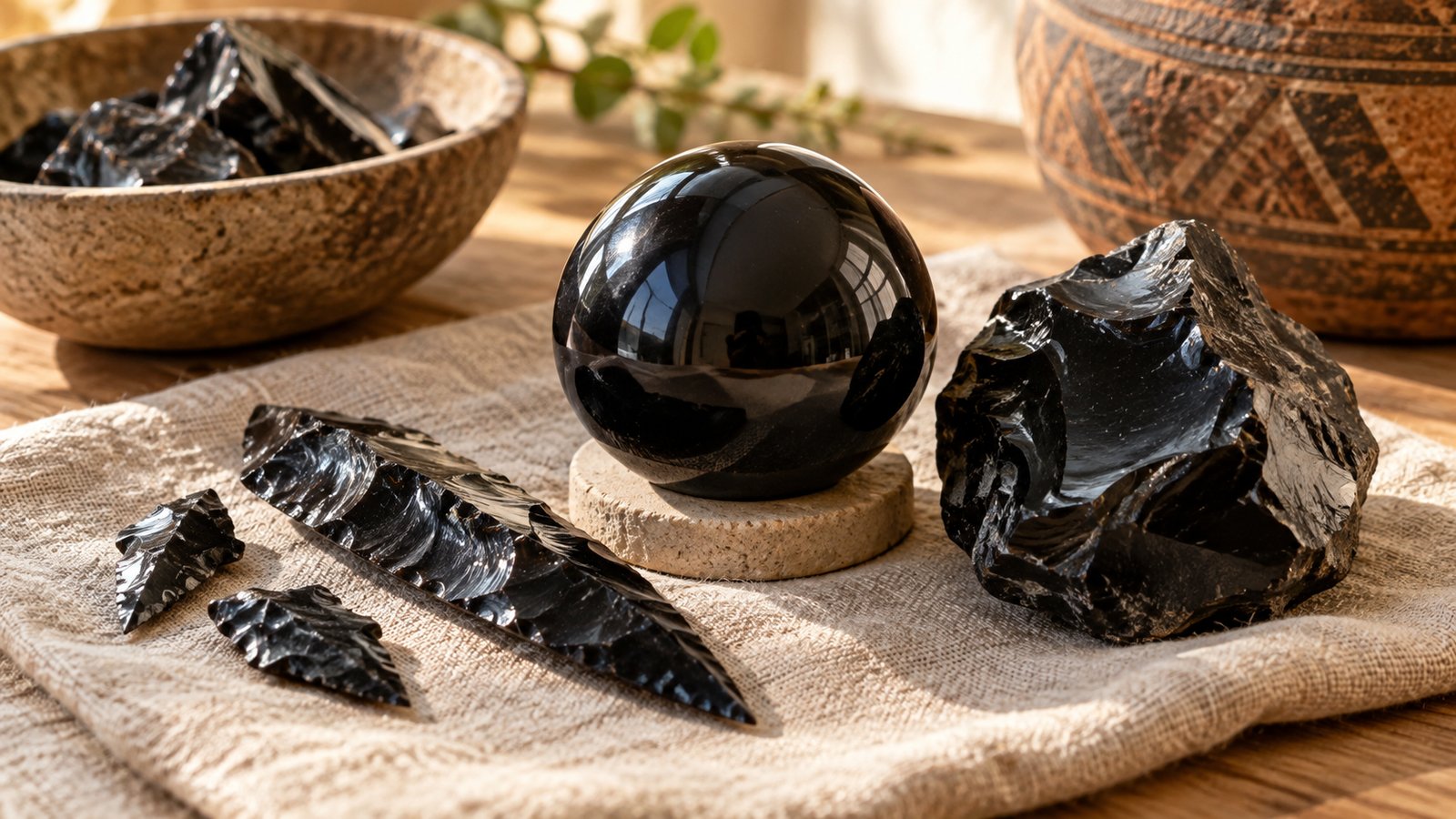 Obsidian stones: obsidian in history