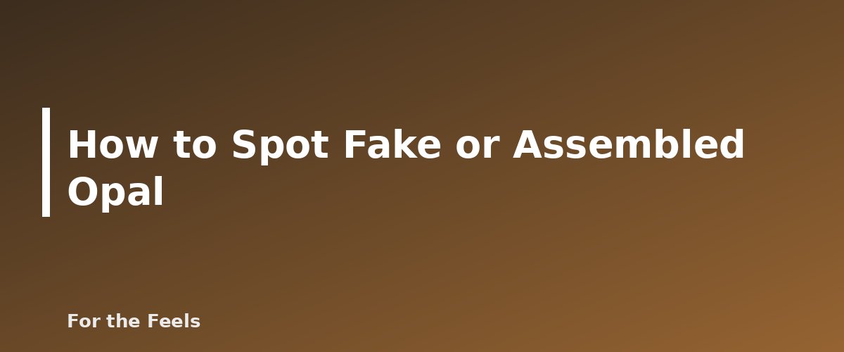 How to Spot Fake or Assembled Opal - illustration for Opal: Meaning, Properties, Care and How to Spot a Fake