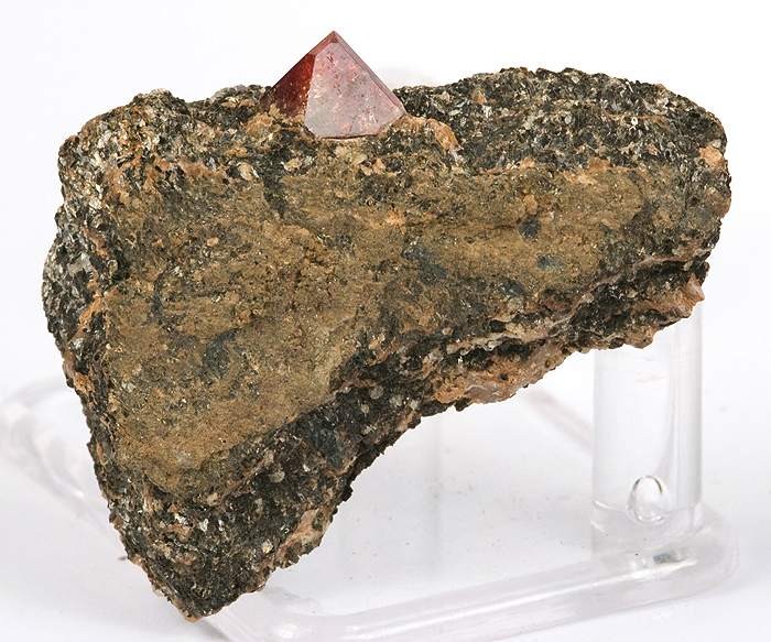 Orange Zircon crystal