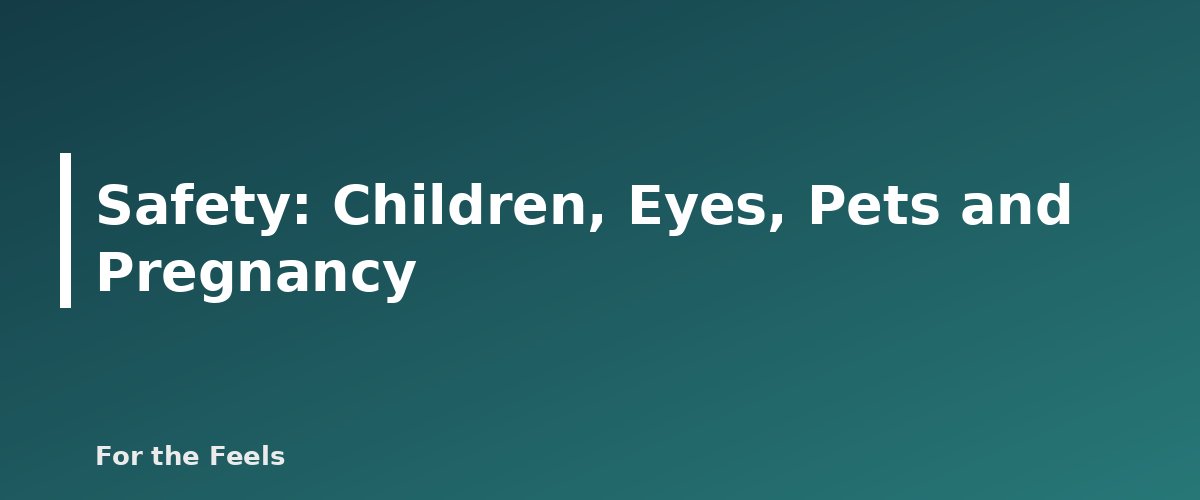 Safety: Children, Eyes, Pets and Pregnancy - illustration for Peppermint Essential Oil: Uses, Safety and Dilution