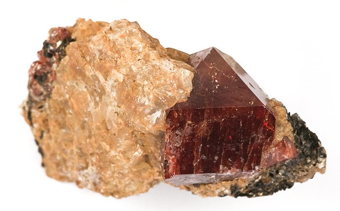 Red Zircon crystal