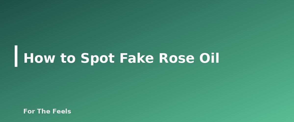 How to Spot Fake Rose Oil - section banner for Rose Essential Oil vs Rose Absolute