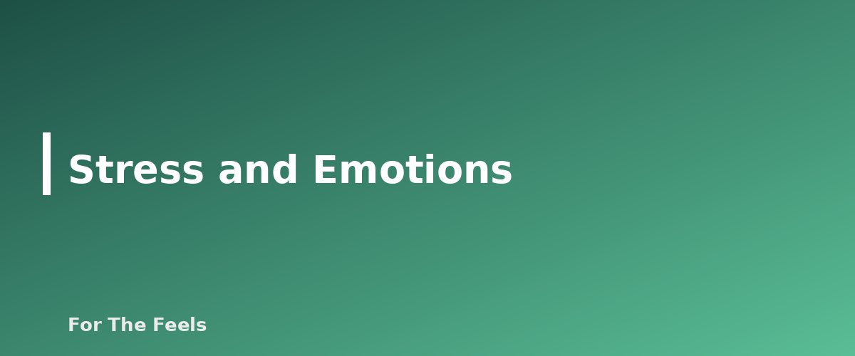 Stress and Emotions - section banner for Self-Care and Everyday Happiness
