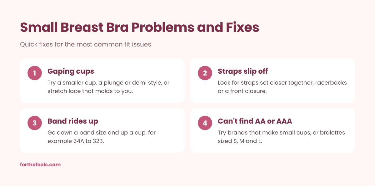 Common bra problems with small breasts and how to fix them