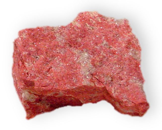 Thulite crystal