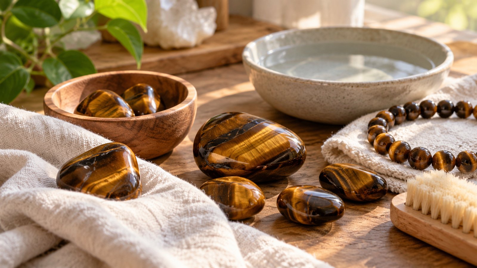 Tiger's eye stones: caring for tiger's eye