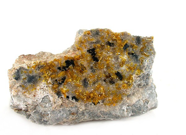 Uranophane crystal