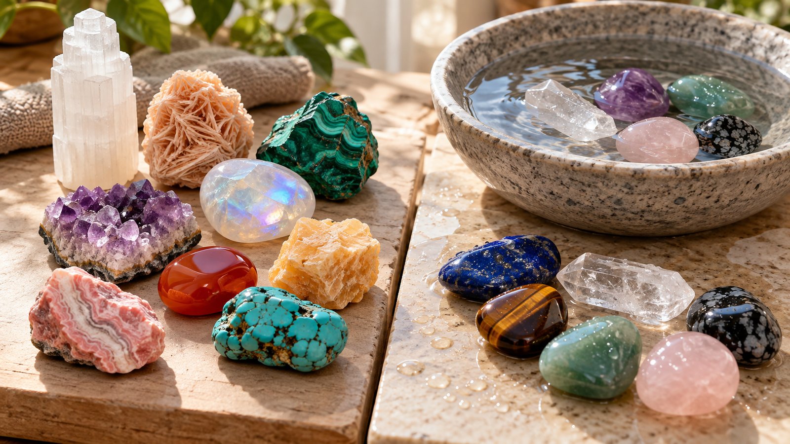 Quick Reference: Water-Safe or Not - Which Crystals Cannot Go in Water (and Why)