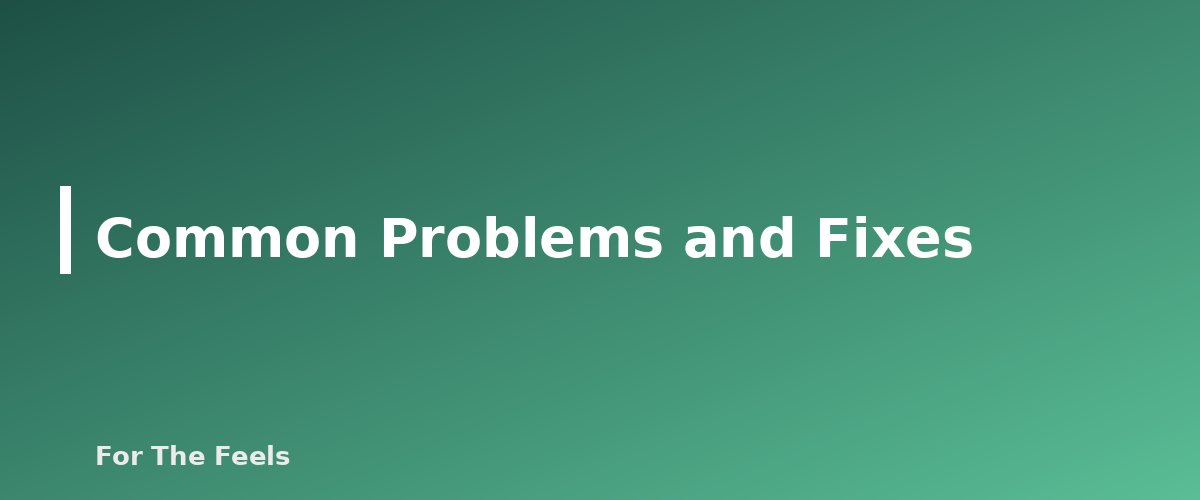 Common Problems and Fixes - section banner for How to Grow a Windowsill Herb Garden