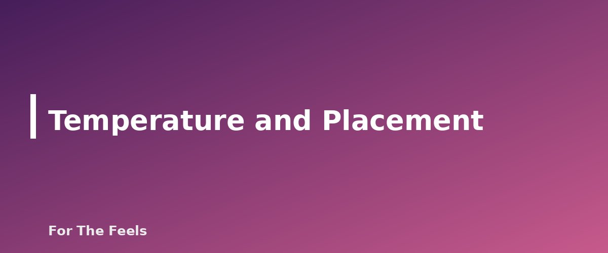 Temperature and Placement - section banner for How to Grow a Windowsill Herb Garden